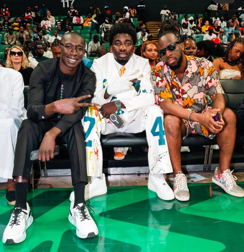 VJ en compagnie de Khaby Lame et Youssoupha lors de la BAL à Dakar